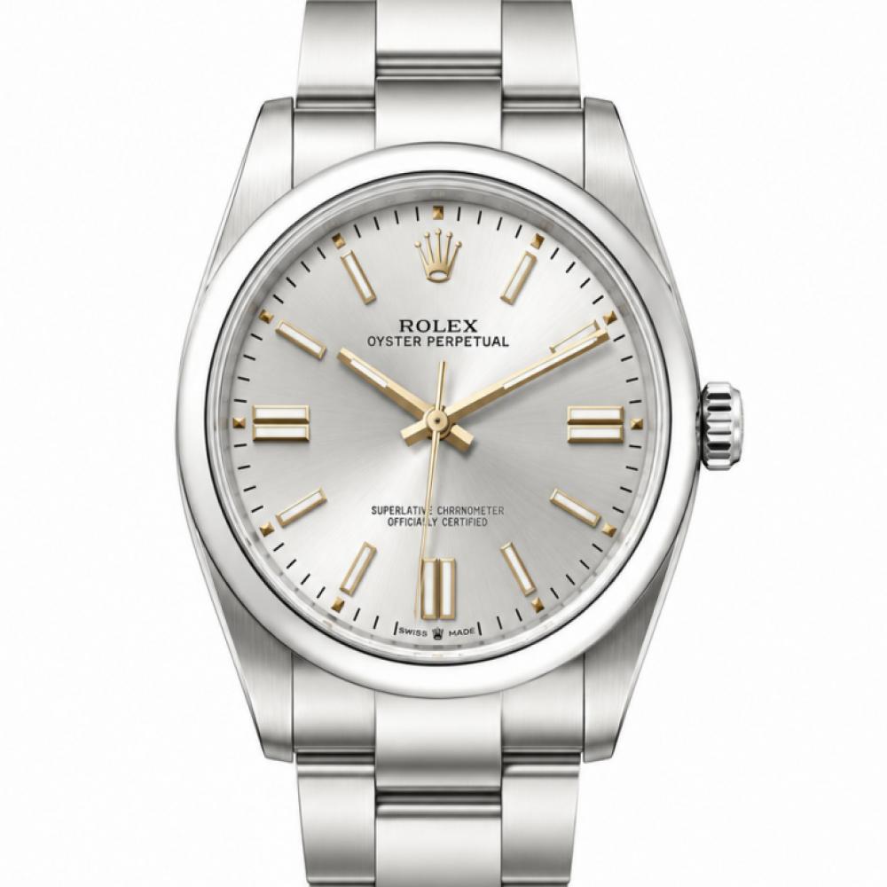 Rolex Oyster Perpetual 41MM 124300 Silver Dial Watch
